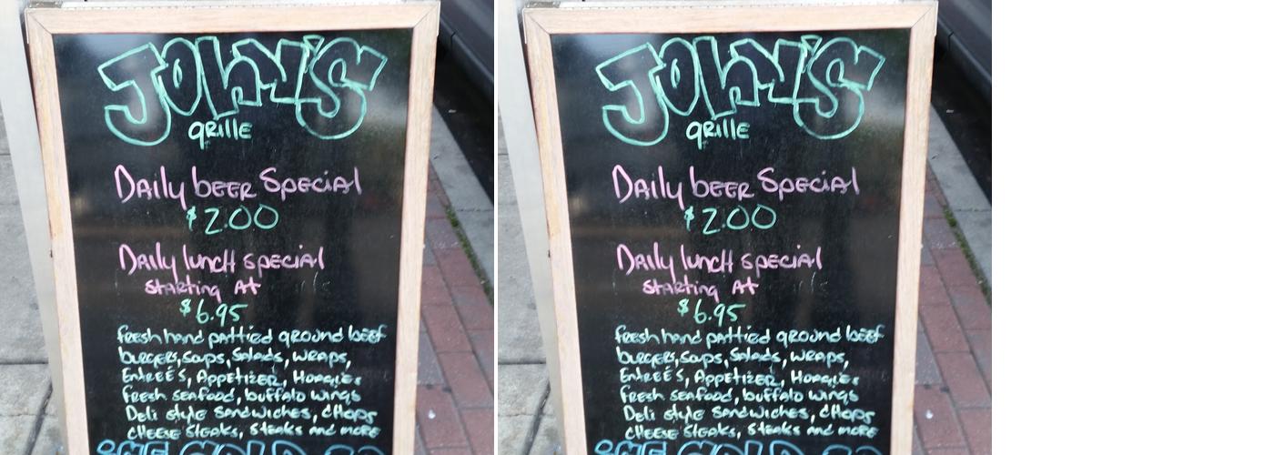 John's Grille Menu