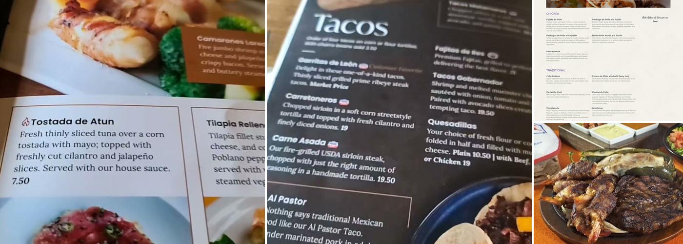 Palenque Grill Loop 20 Menu