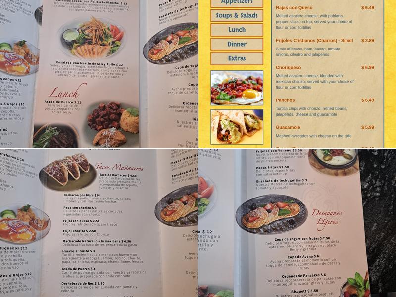 Fonda Don Martin Menu