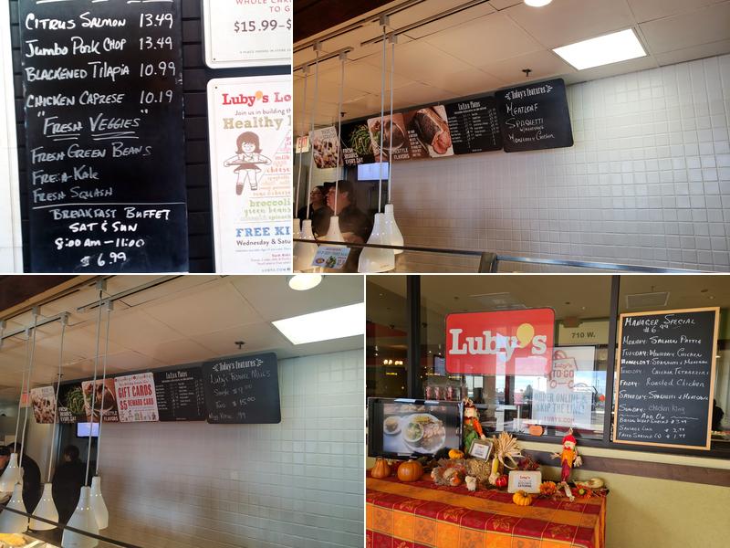 Luby's Menu