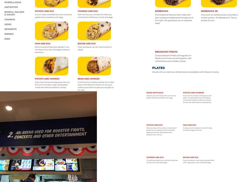 Taco Palenque McPherson Menu