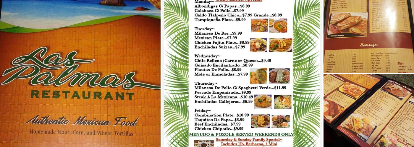 Las Palmas Restaurant Menu