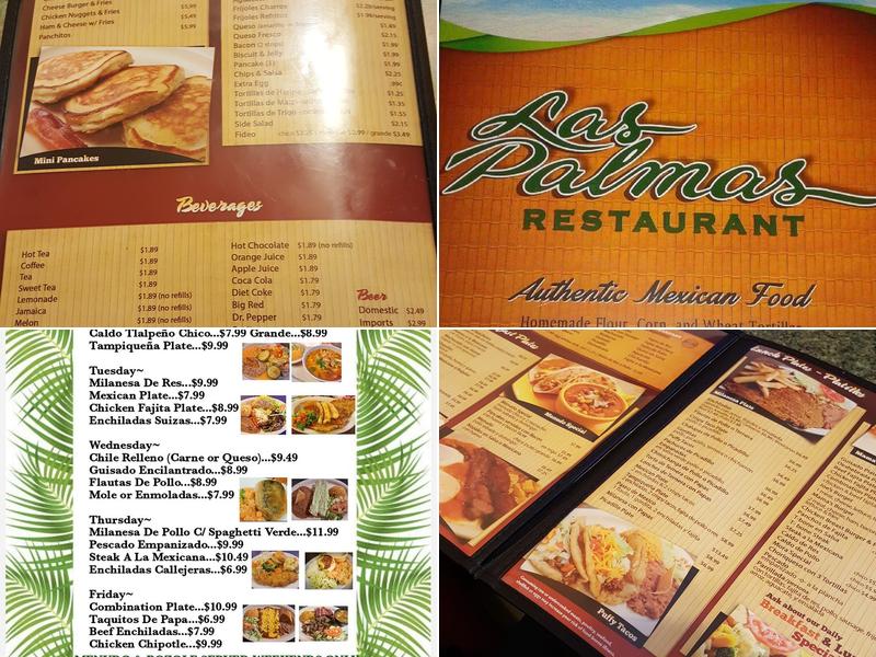 Las Palmas Restaurant Menu