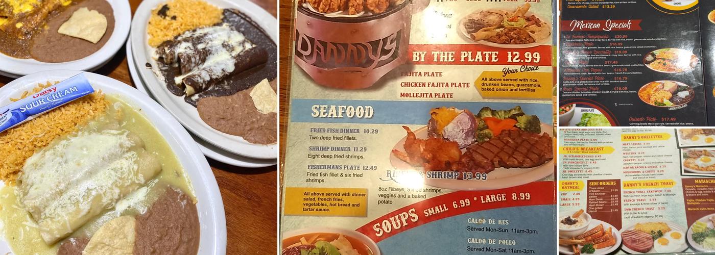 Danny's Restaurant Menu