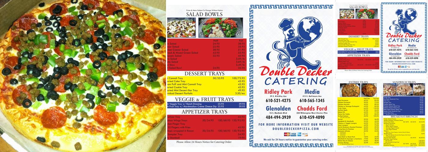 Double Decker Pizza Menu