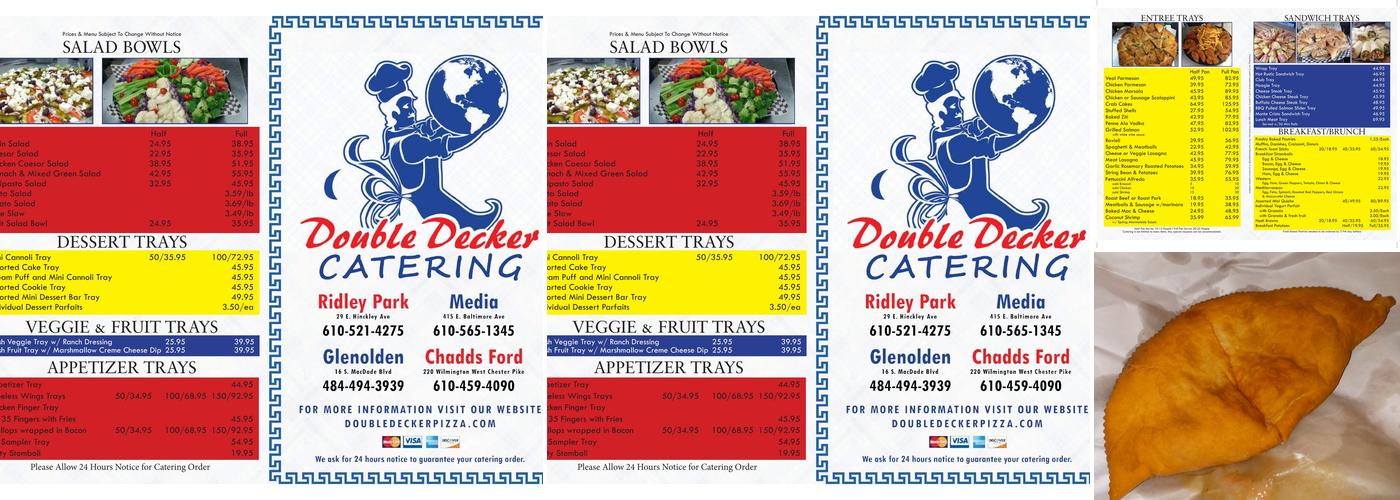 Double Decker Pizza Menu