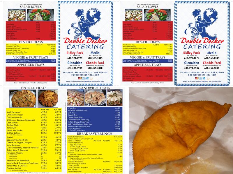 Double Decker Pizza Menu