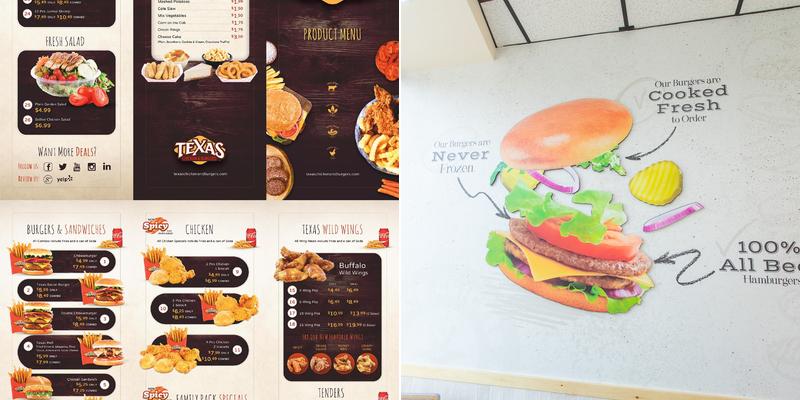 Tex’s Chicken & Burgers Menu