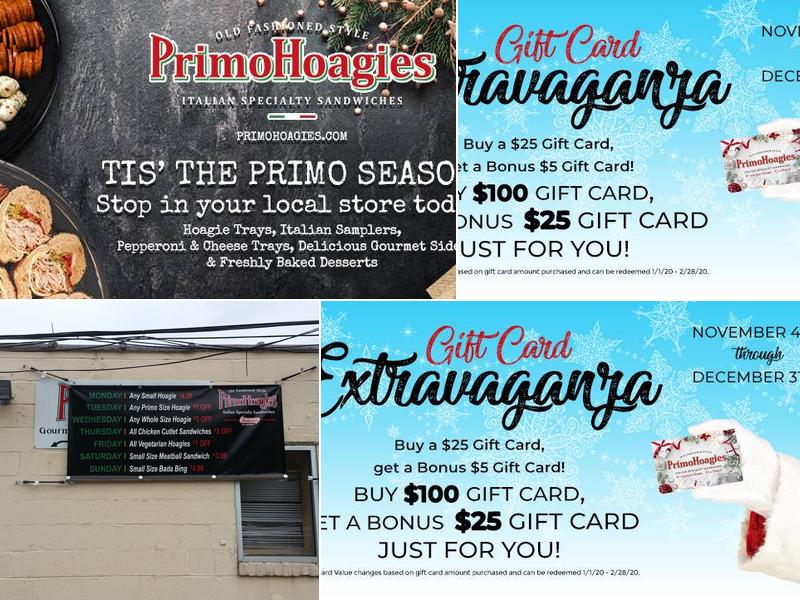 PrimoHoagies Menu