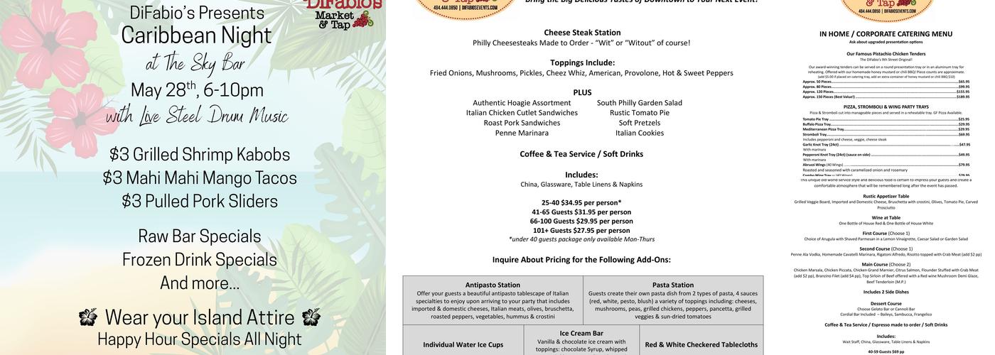 DiFabio's Menu
