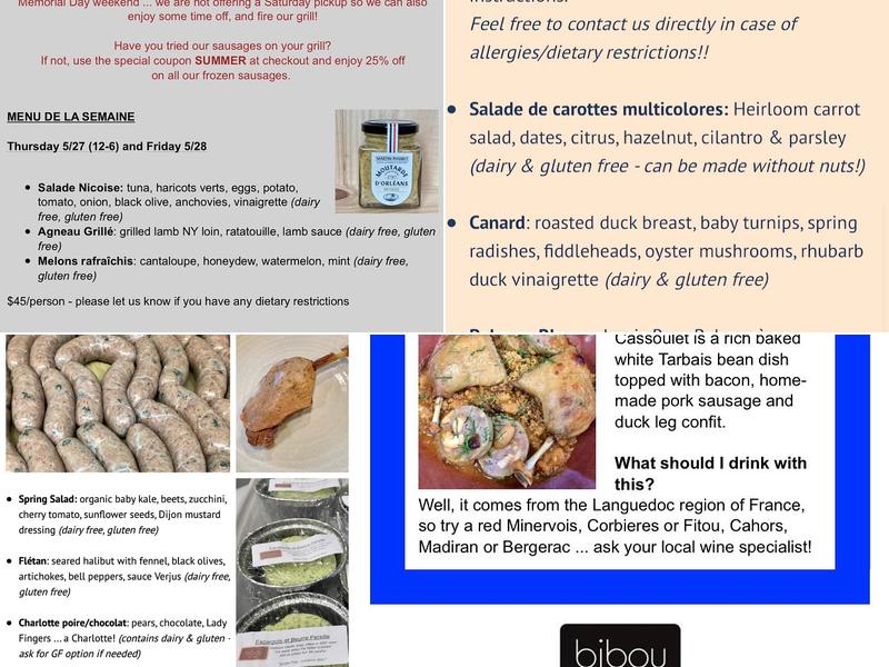 Bibou Menu