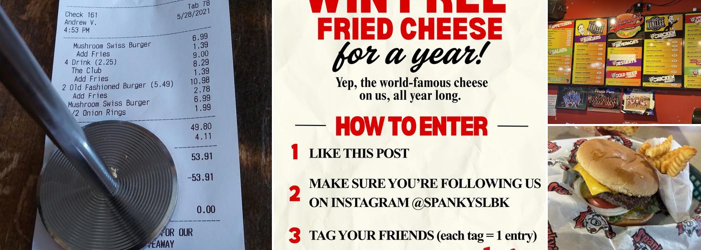 Spanky's Menu