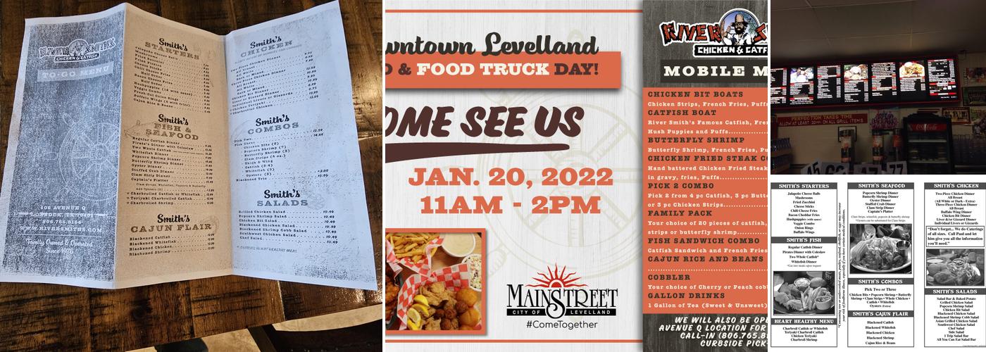 River Smith's Chicken & Catfish Menu