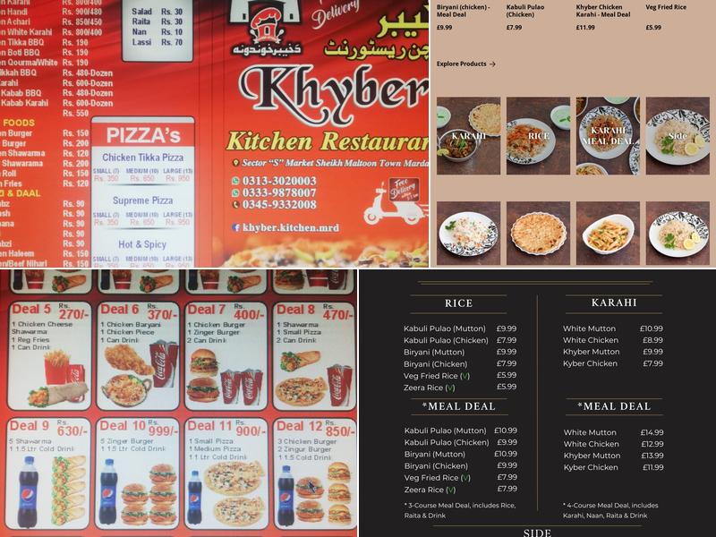 Khyber Kitchen Menu