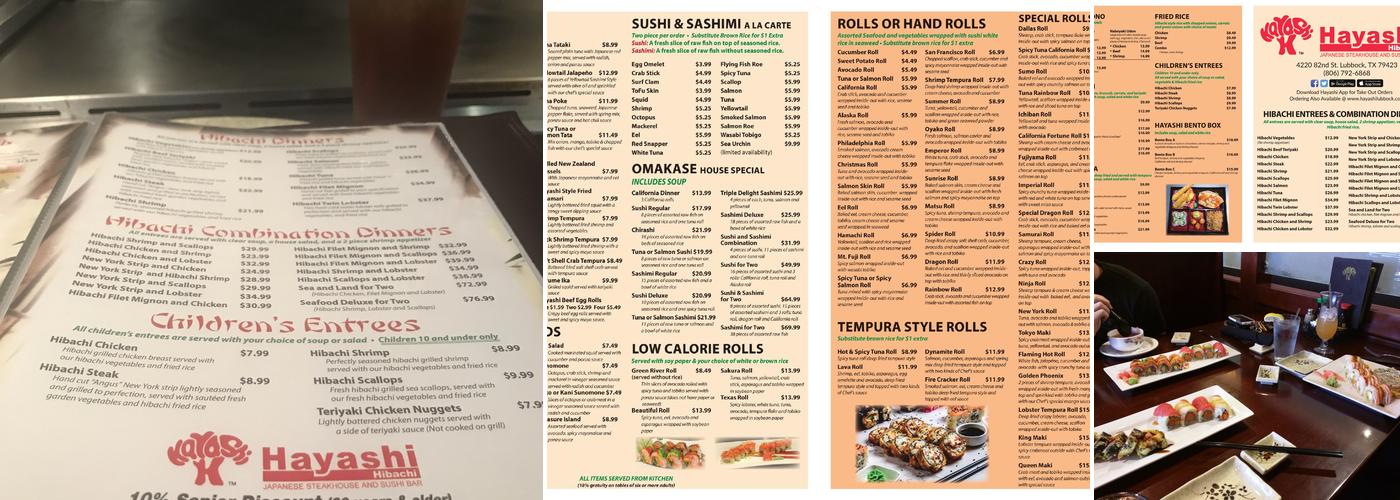 Hayashi Menu