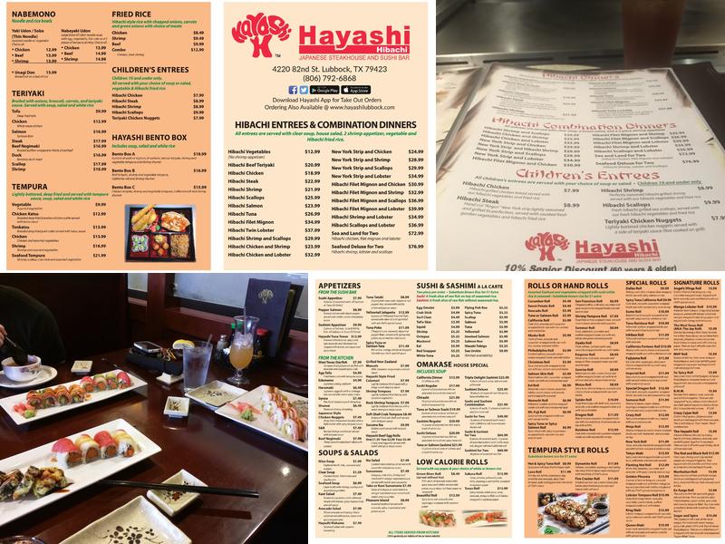 Hayashi Menu