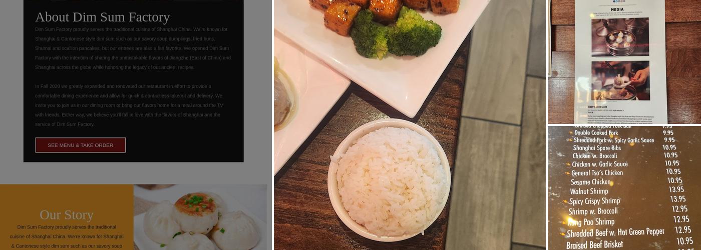 Tom's Dim Sum Menu