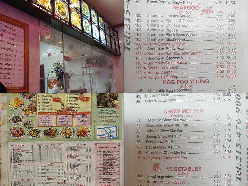 China Inn Restaurant Menu