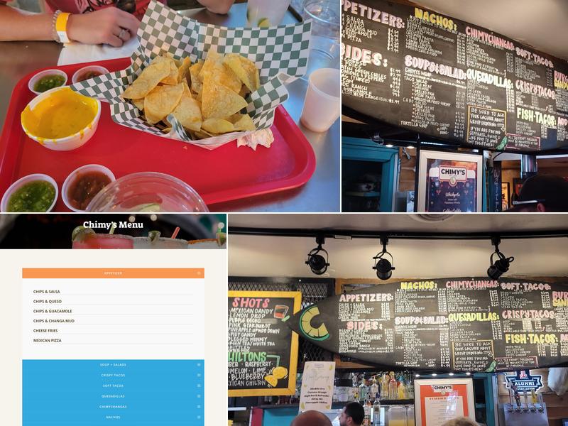 Chimy's Menu