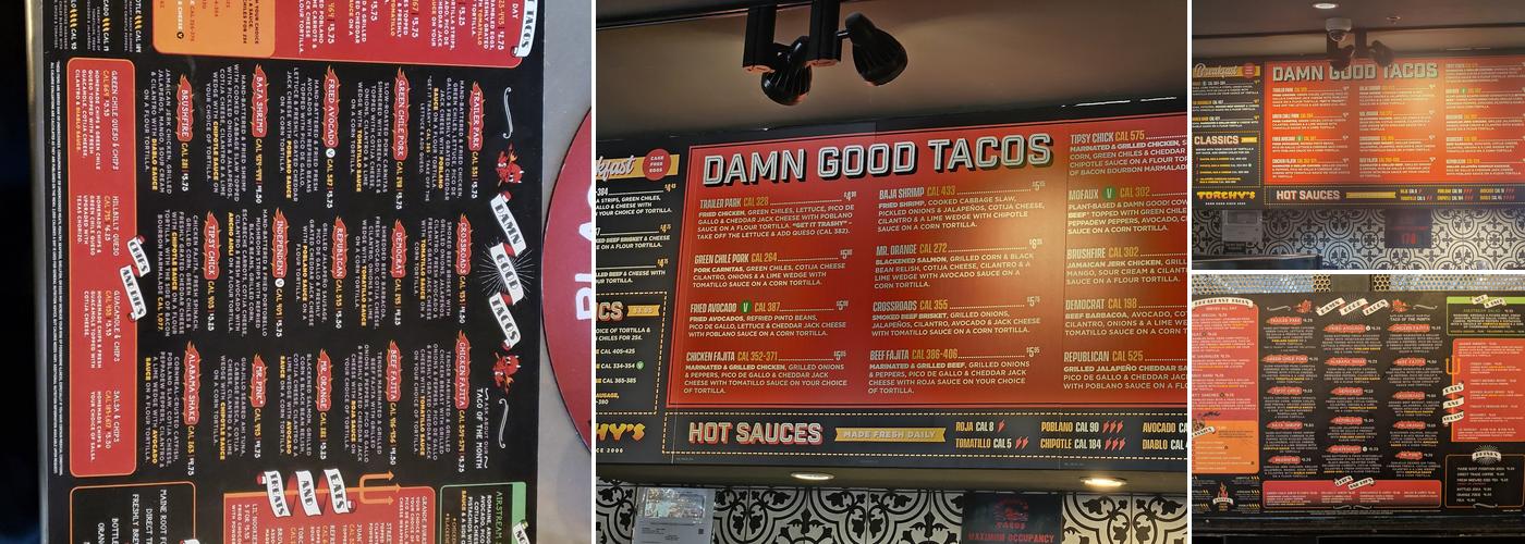 Torchy's Tacos Menu