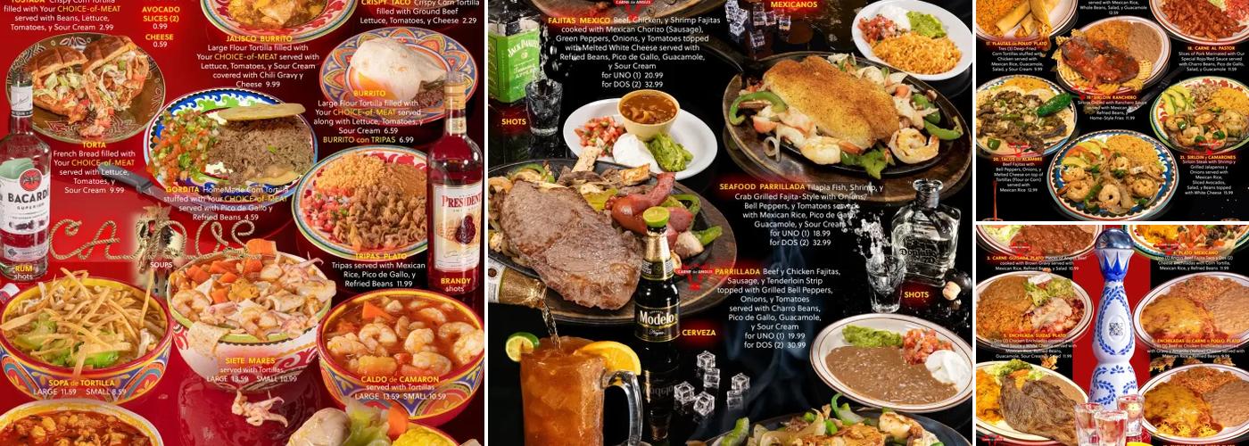 El Charro Menu