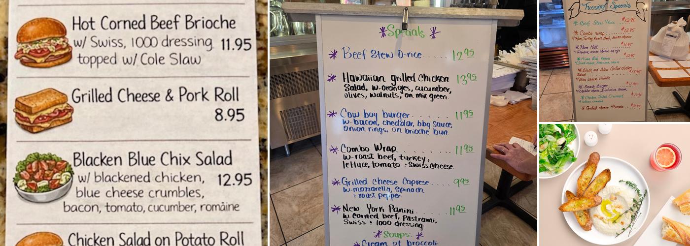 Folcroft Diner Menu