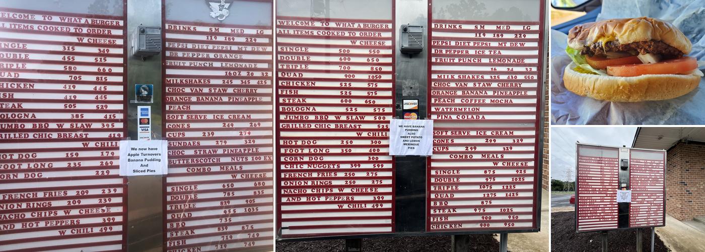 What-a-burger Menu