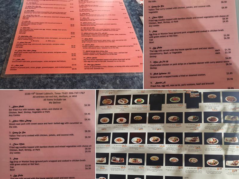 Choochai Thai Cuisine Menu
