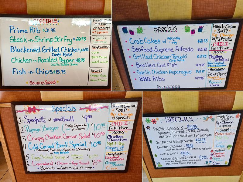 Swedesboro Diner Menu