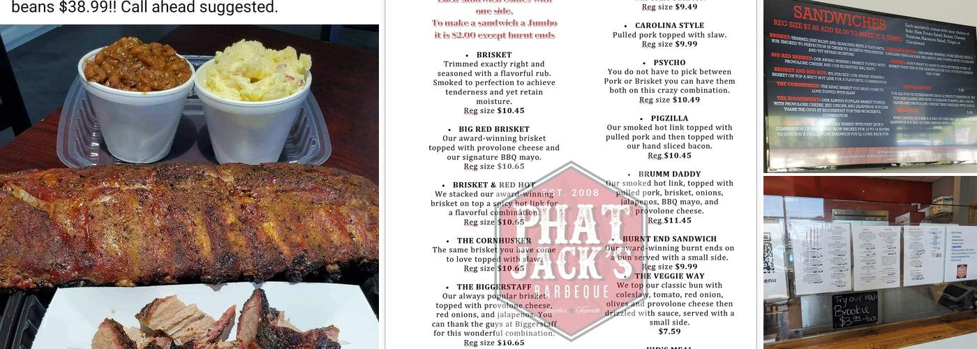 Phat Jack's BBQ Menu