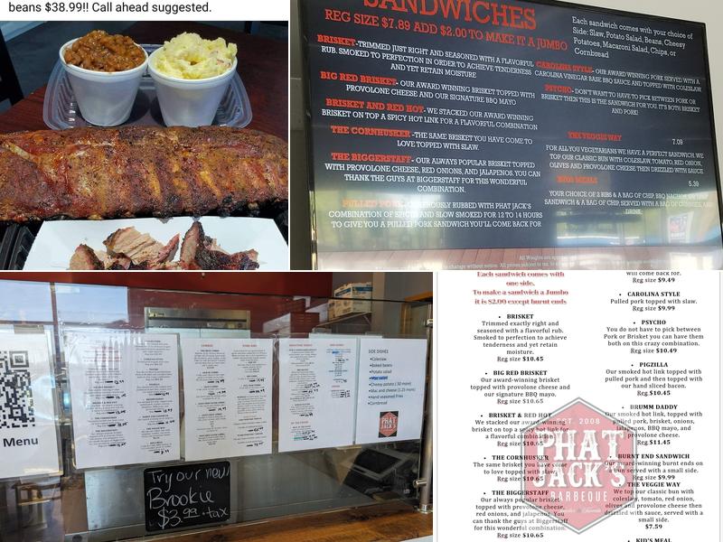 Phat Jack's BBQ Menu