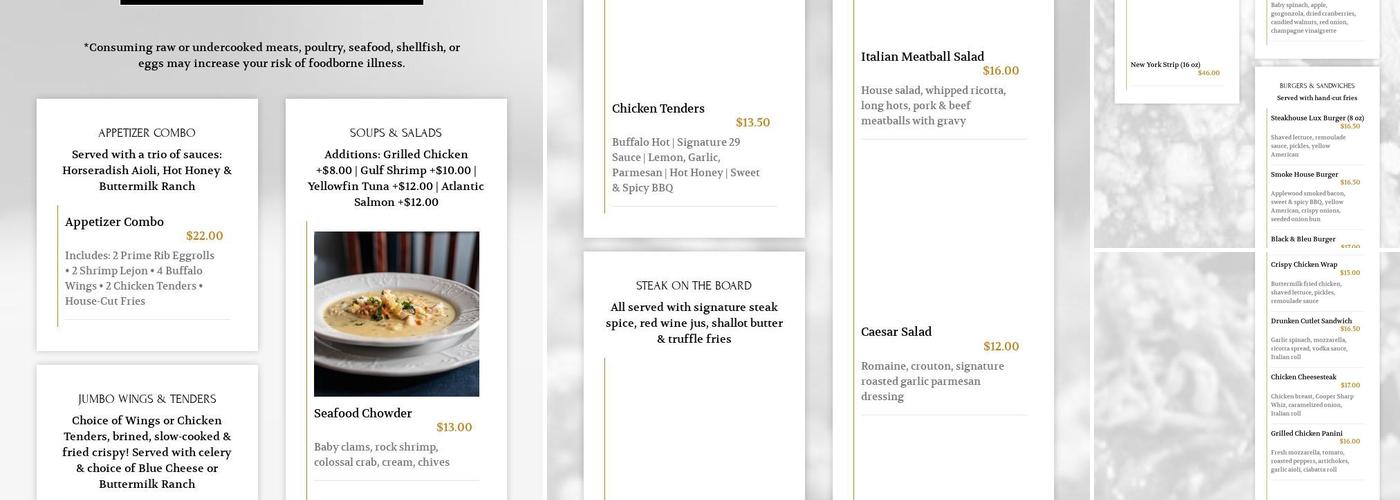 Stephen's On State Menu