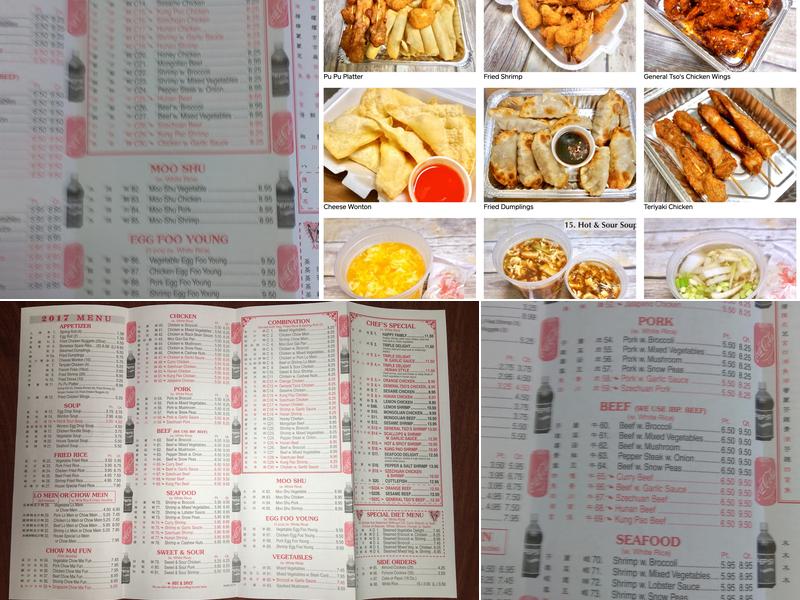 Chef Lin's To Go Menu