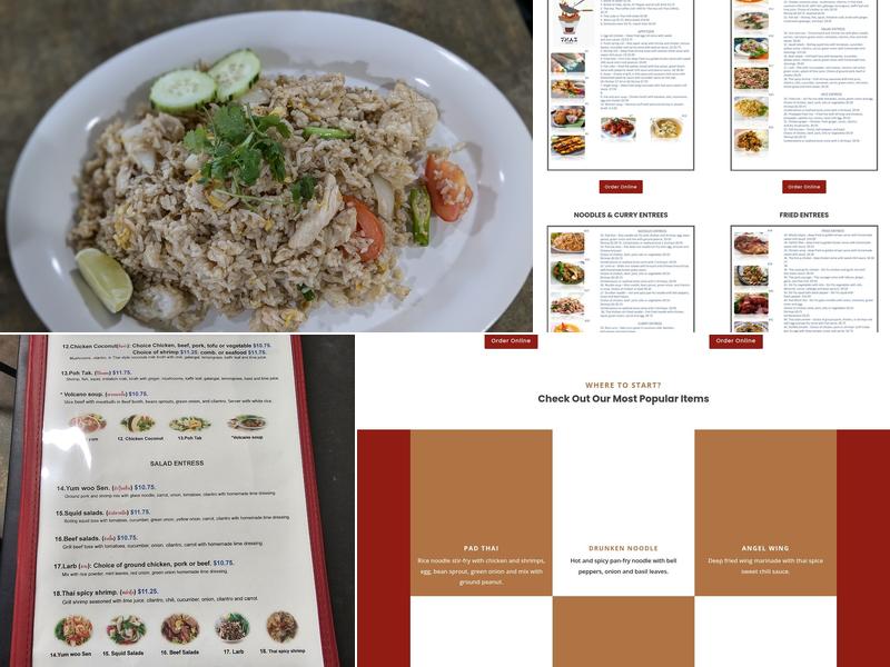 Thai Kitchen Menu