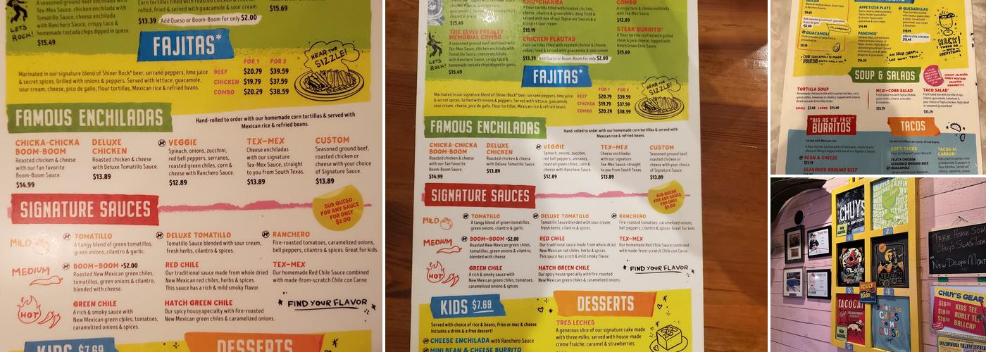 Chuy's Menu