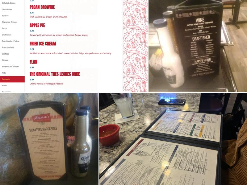 Albarran's Mexican Bar & Grill Menu