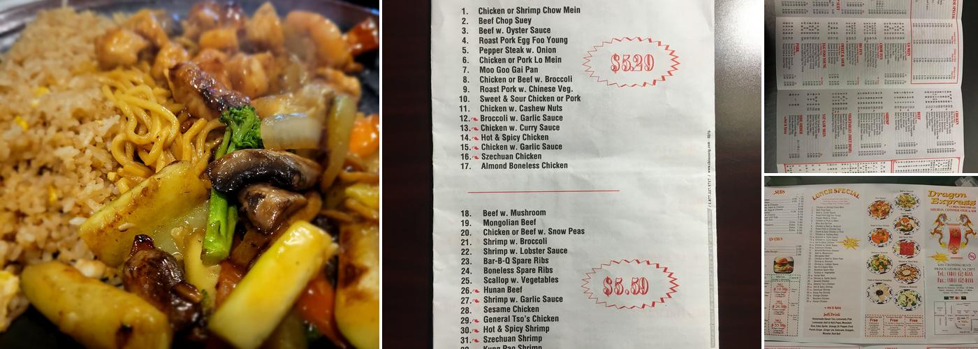 Dragon Express Menu