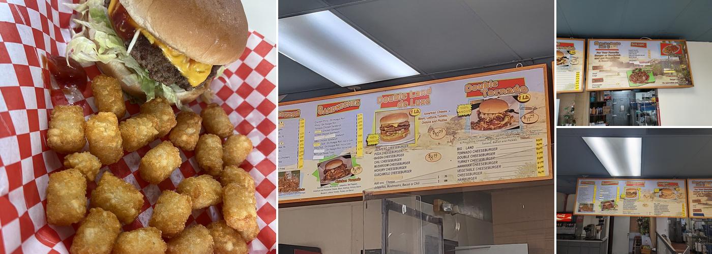 Burger Land Menu