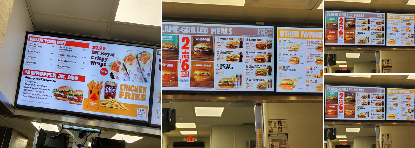 Burger King Menu