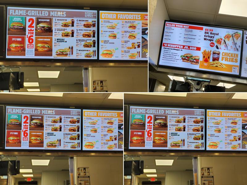 Burger King Menu