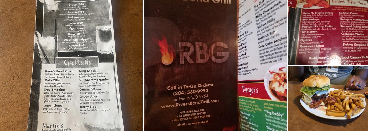 River's Bend Grill Menu