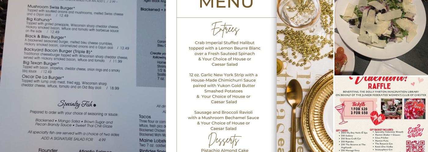 Riptides Seafood Restaurant Menu