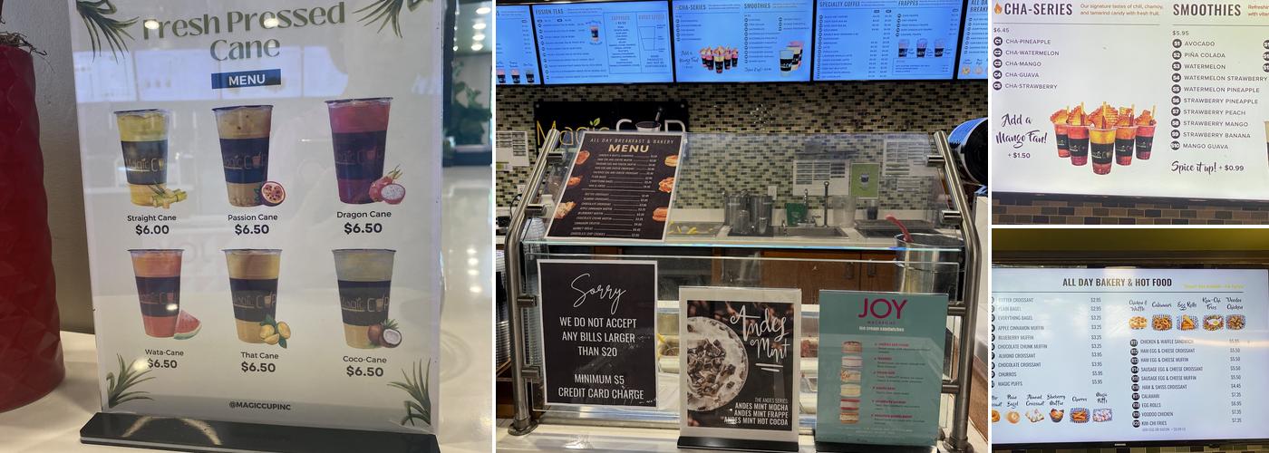 Magic Cup Richardson Menu