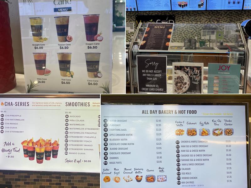Magic Cup Richardson Menu