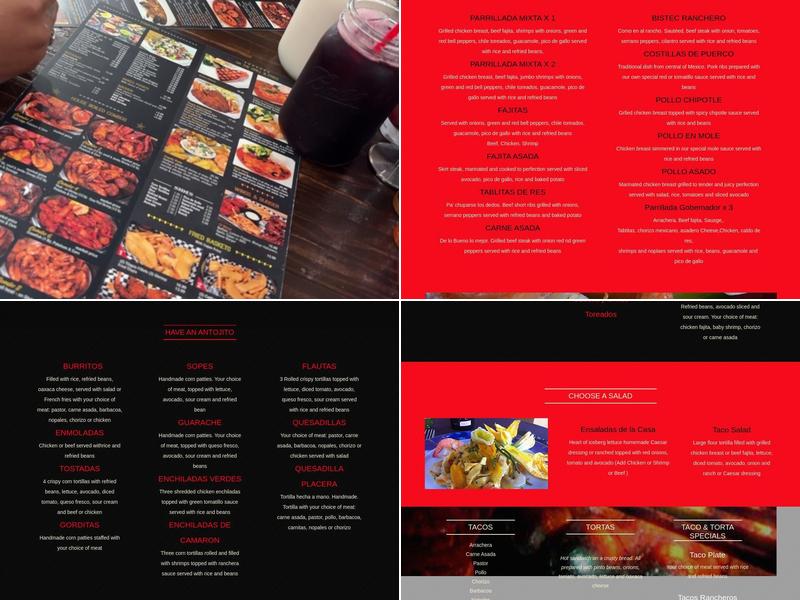 La Fogata Mariscos Menu