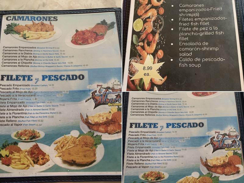 7 Mares Menu