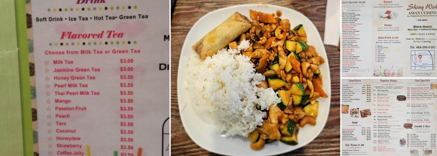 Shiny Wok Menu