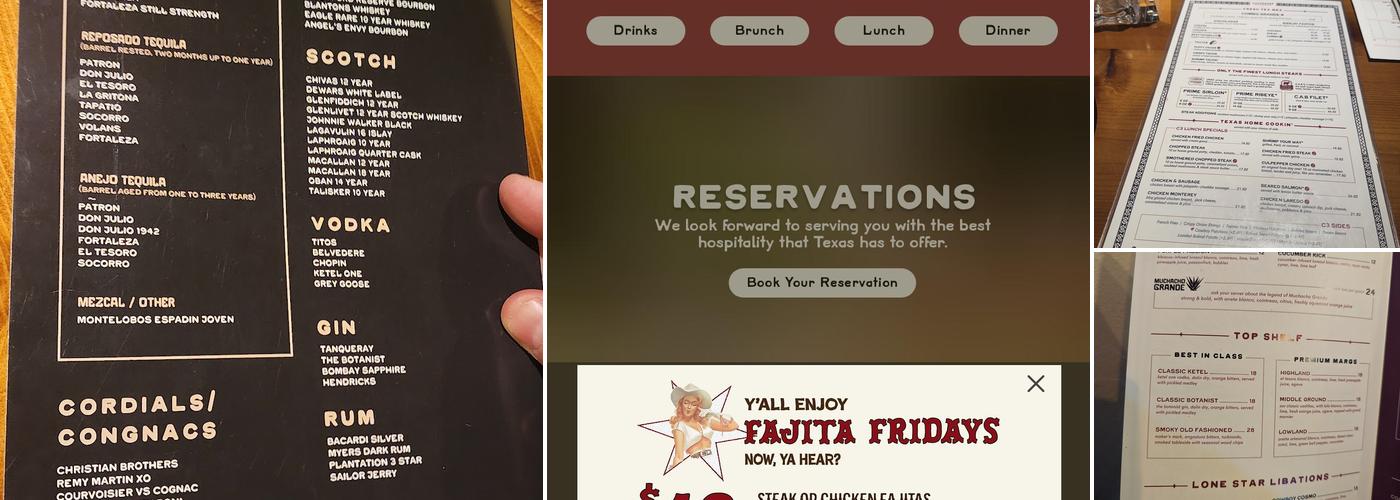 Culpepper Cattle Co. Menu