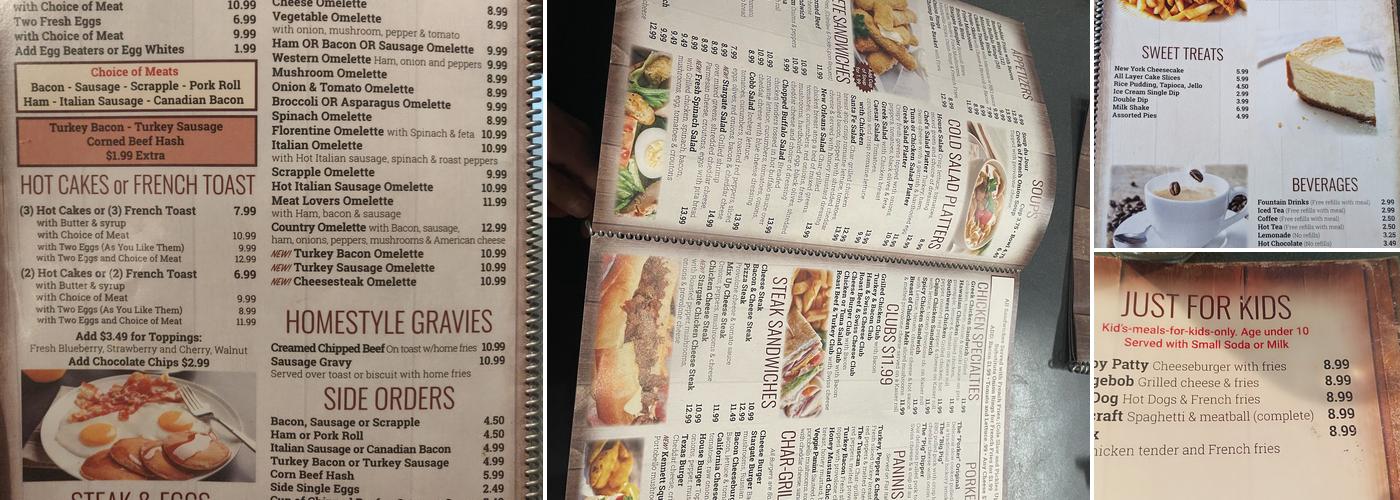 Stargate Diner Menu