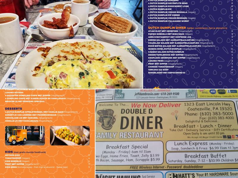 Double D Diner Menu